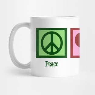 Peace Love Hot Dogs Mug